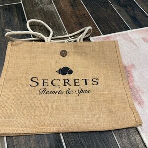 Secrets Resorts & Spas Tan Tote Bag